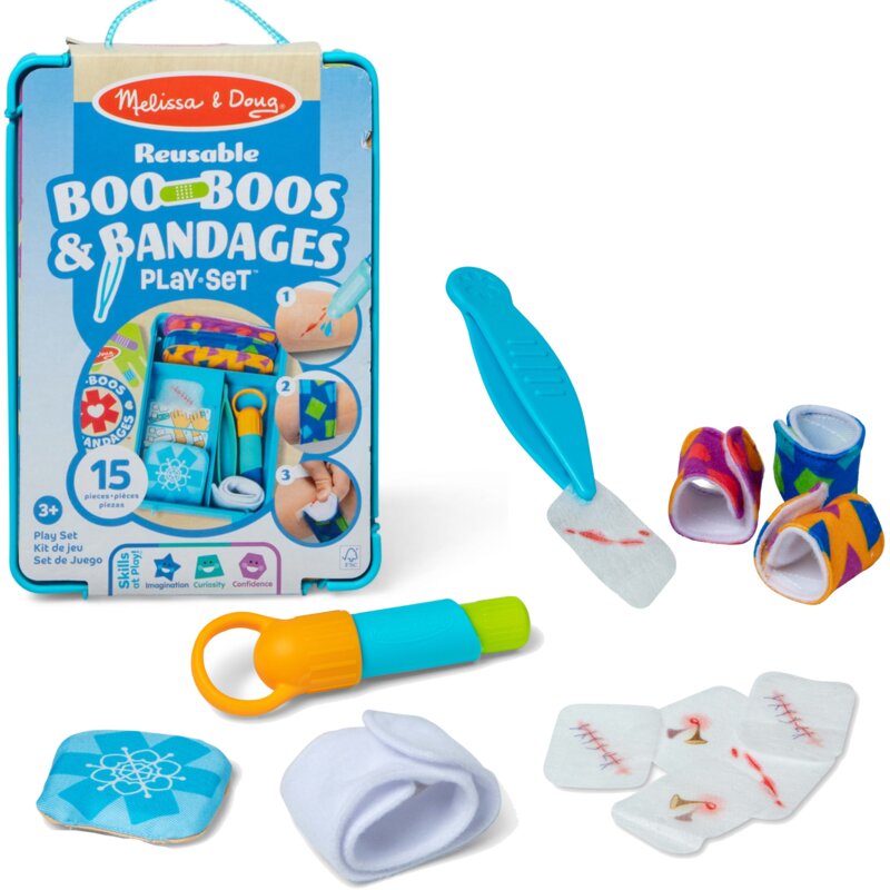 Zabawka MELISSA&DOUG Apteczka Pierwszej Pomocy Małego Lekarza Wielokrotnego Użytku 41363