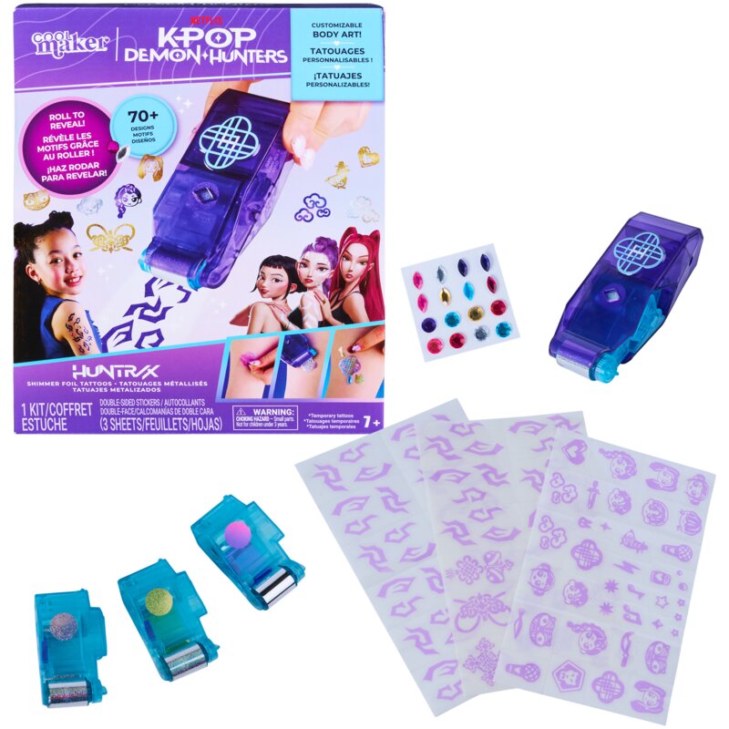 Zestaw kreatywny SPIN MASTER Cool Maker K-Pop Demon Hunters Studio Błyszczących Tatuaży