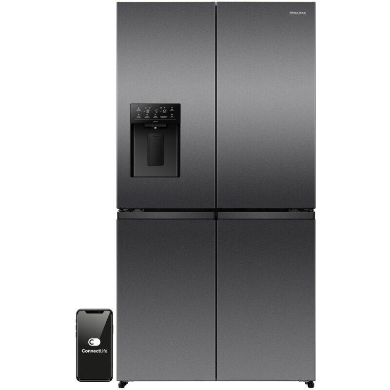 Lodówka HISENSE RQ5P640SYKD No frost Side by side Kostkarka 179cm Czarna