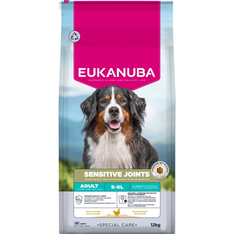 EUKANUBA Special Care Adult Dogs with Sensitive Joints wrażliwe stawy – sucha karma dla psa – 12 kg