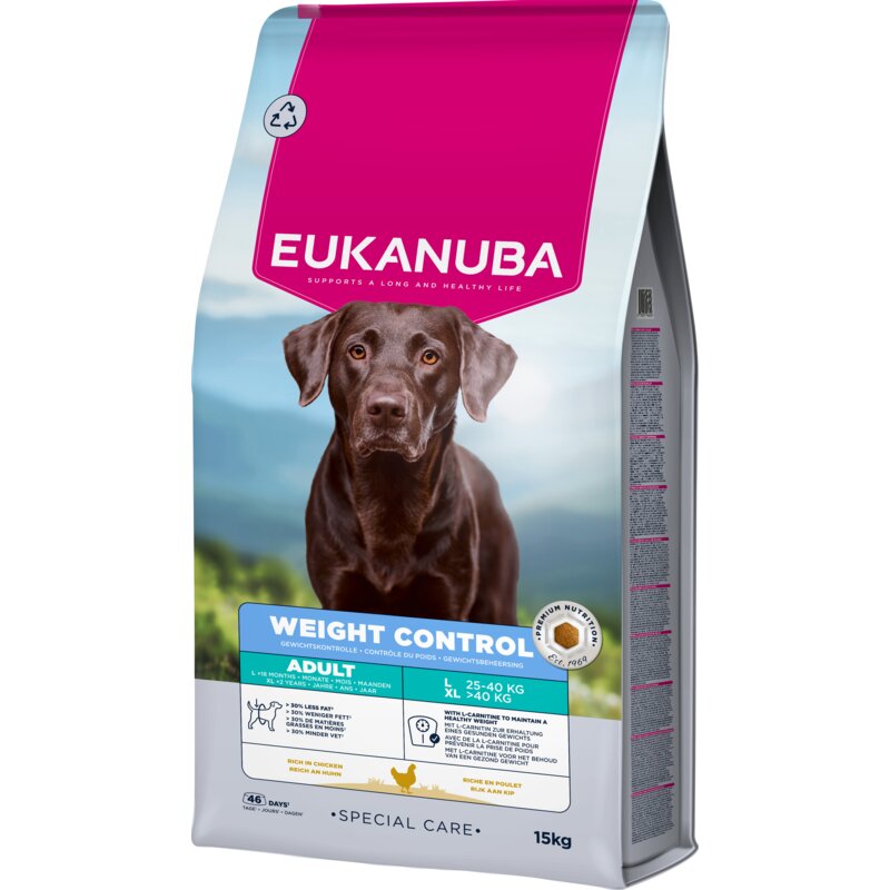 Karma dla psa EUKANUBA Special Care Adult Large Weight Control  Kurczak 15 kg