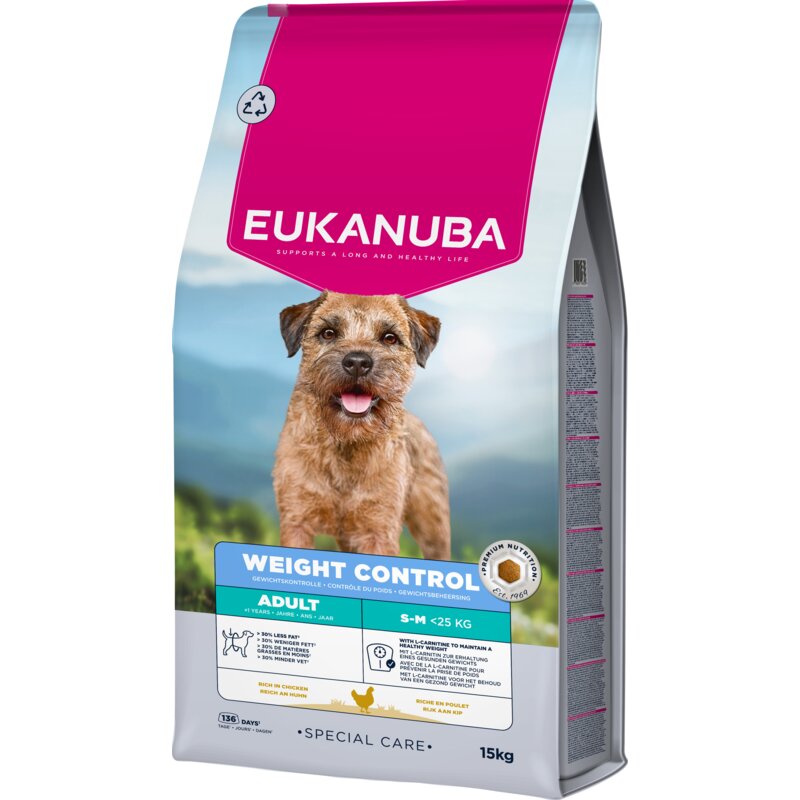 Karma dla psa EUKANUBA Special Care Adult Medium Weight Control Kurczak 15 kg