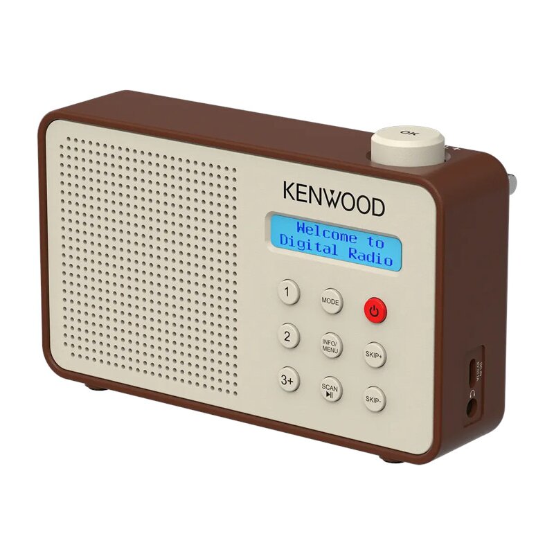 Kenwood CR-M25DAB-T Radio FM, DAB+ Bluetooth Brązowy