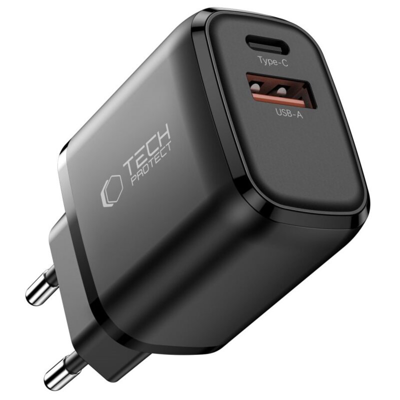 Ładowarka sieciowa TECH-PROTECT NCA65W-GAN 65W Czarny ładowarka do telefonu USB USB-C