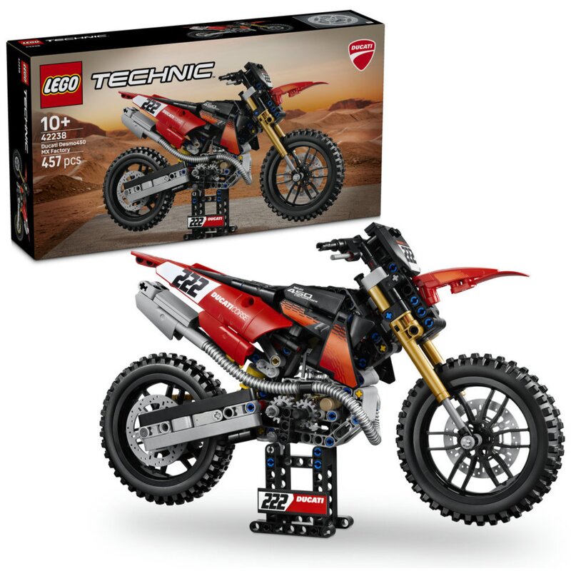 LEGO 42238 Technic Motocykl Ducati Desmo450 MX Factory