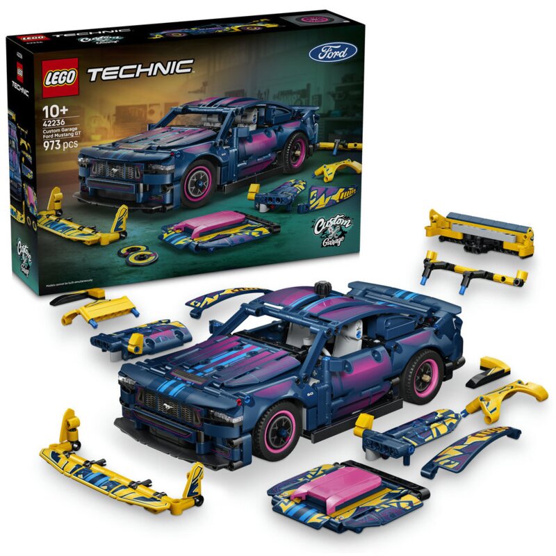 LEGO 42236 Technic Warsztat tuningowy: samochód Ford Mustang GT