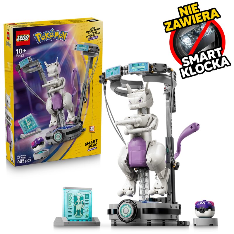 LEGO 72163 Pokémon SMART Play Ucieczka z laboratorium Mewtwo