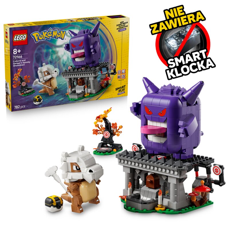 LEGO 72166 Pokémon SMART Play Cubone i Gengar — upiorne starcie