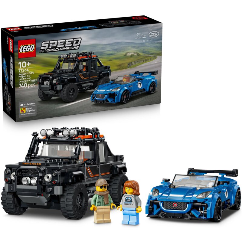 LEGO 77264 Speed Champions Jaguar Project 7 i Land Rover Defender