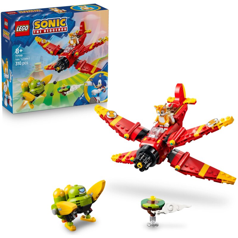 LEGO 77119 Sonic the Hedgehog Tails i Tornado-1