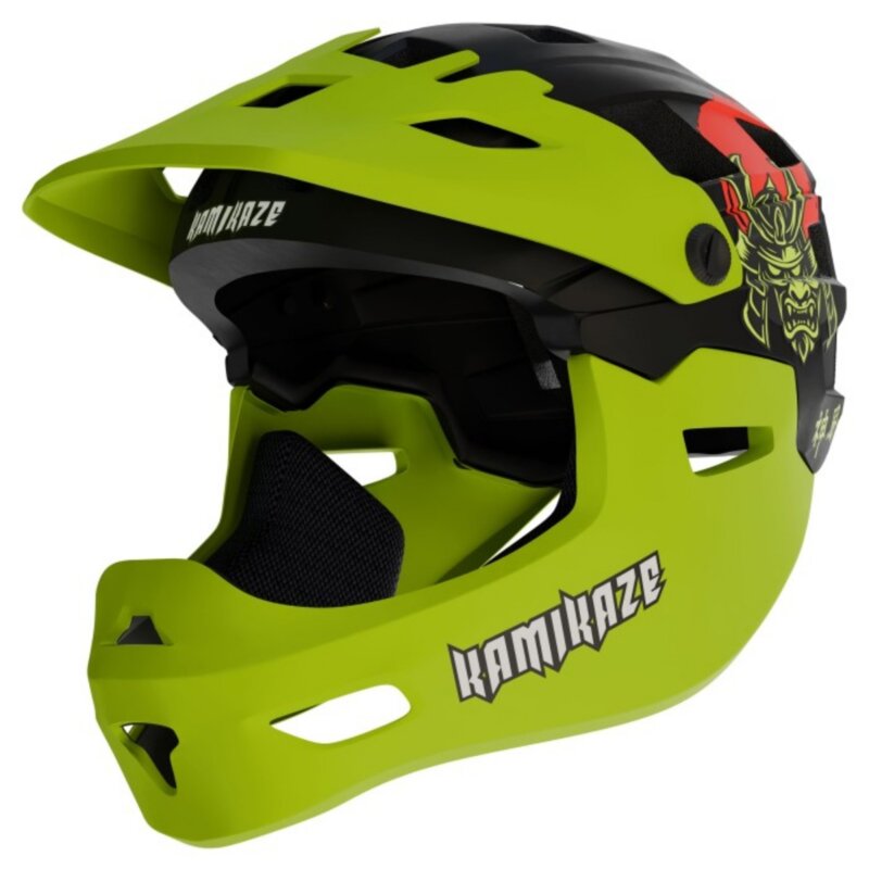 Kamikaze RONIN Helmet Green L Czarno-zielony