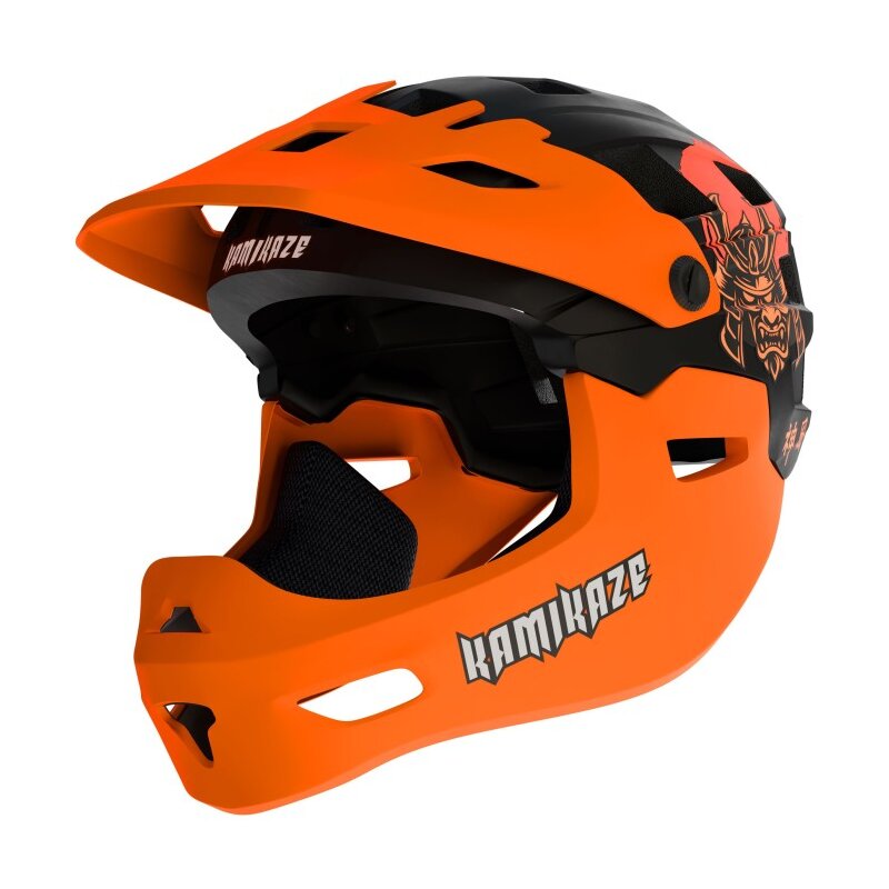 Kamikaze RONIN Helmet Orange L Czarno-pomarańczowy