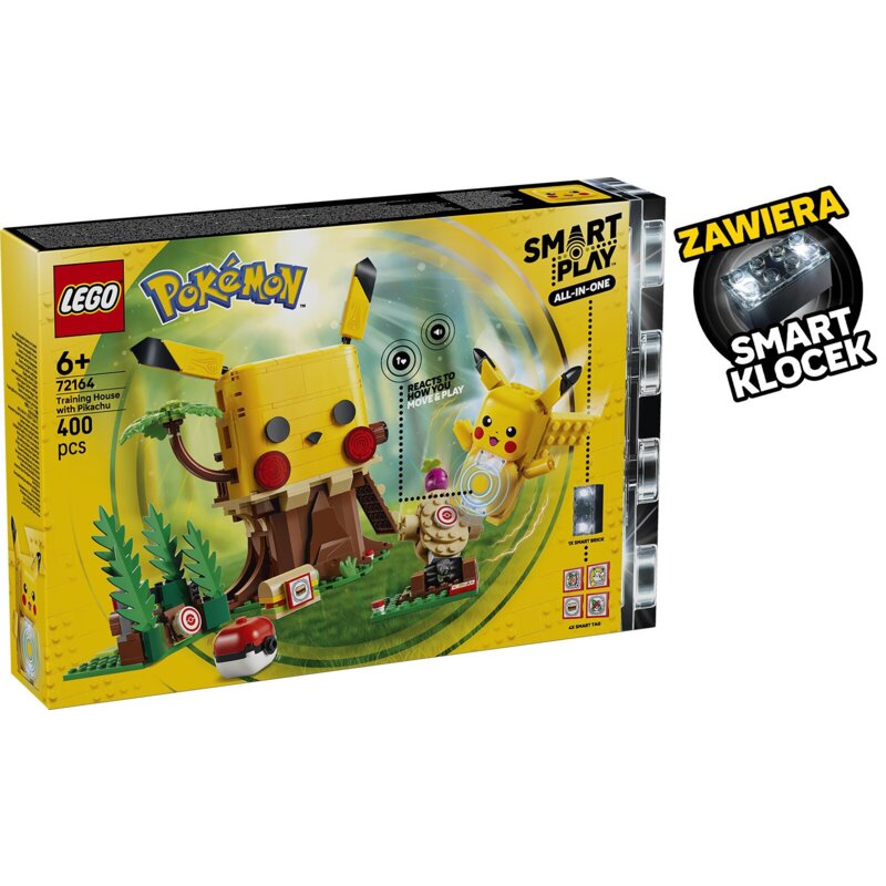 LEGO 72164 Pokémon SMART Play Dom treningowy z Pikachu