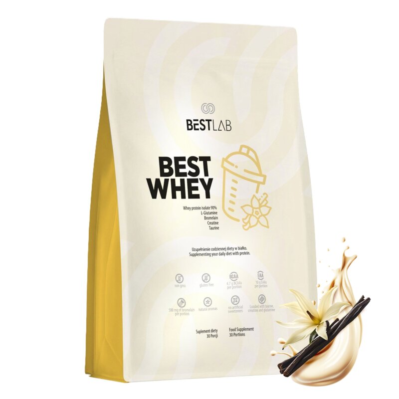 Odżywka białkowa BESTLAB BestWhey Waniliowy (900 g) Bez cukru
