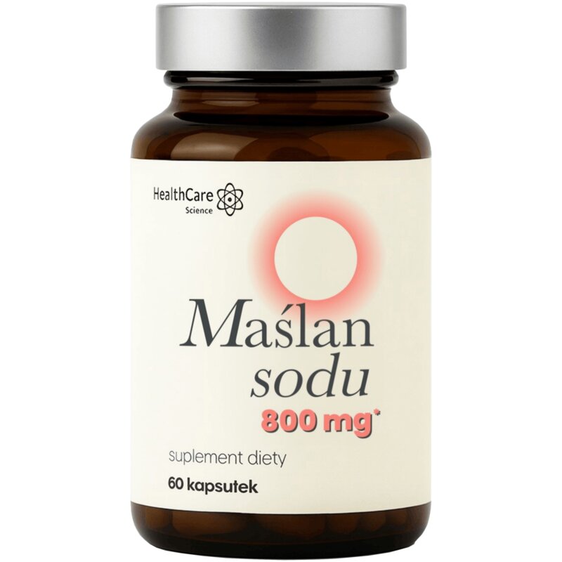 Suplement na trawienie HEALTHCARE SCIENCE Maślan Sodu (60 kapsułek)