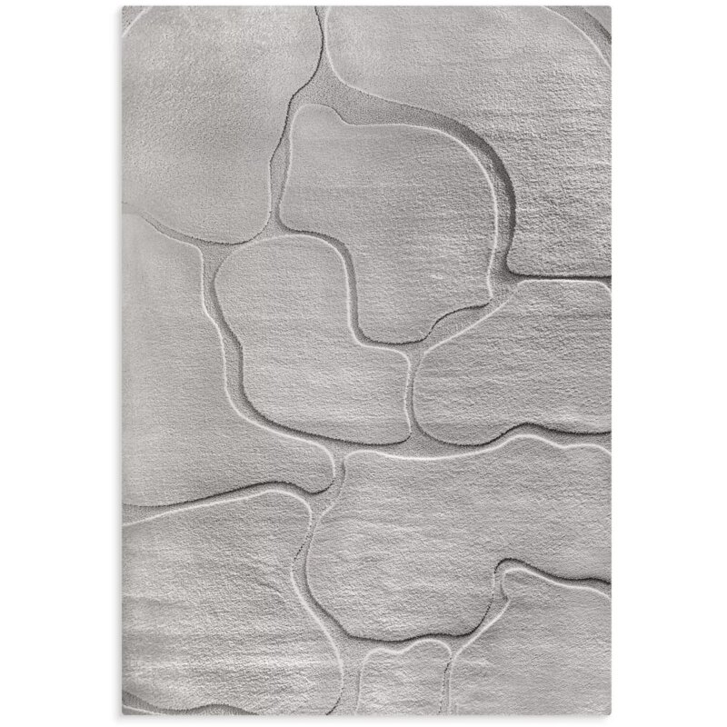Dywan EUROFIRANY Alba5 80 x 150 cm Srebrny