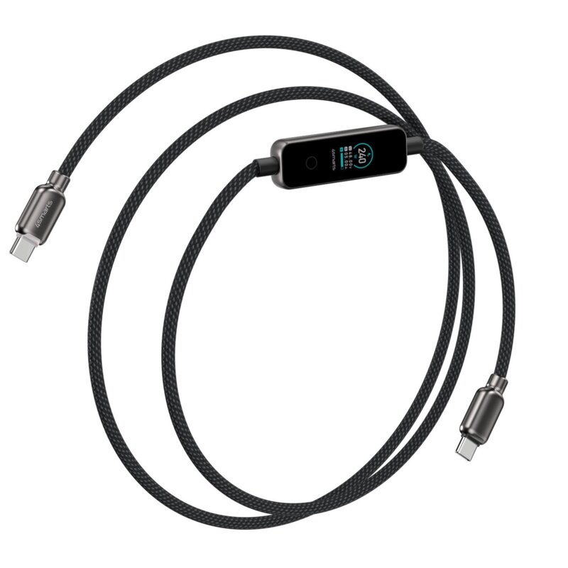 Kabel USB-C - USB-C 4SMARTS ScreenCord 240W 1.2m Czarny