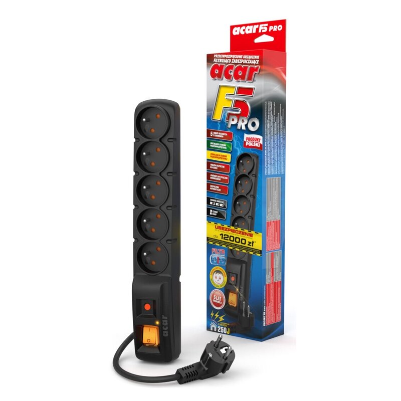 Listwa ACAR F5 Pro W0092 (1.5 m) Czarny