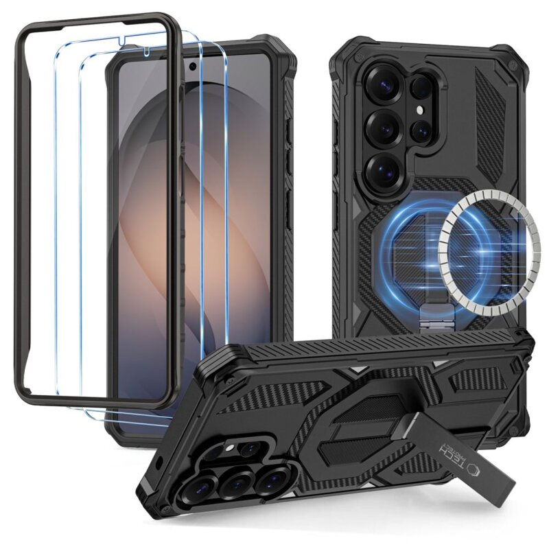 Etui TECH-PROTECT Magblast MagSafe+ do Samsung Galaxy S26 Ultra Czarny + szkło hartowane
