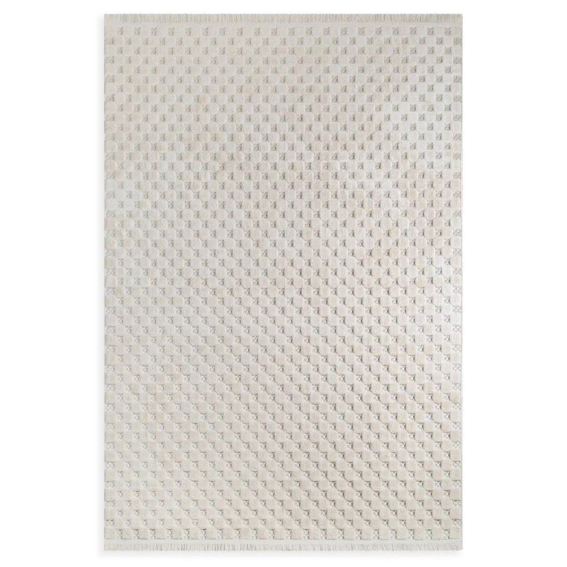 Dywan EUROFIRANY Mono Boho 80 x 200 cm Kremowy