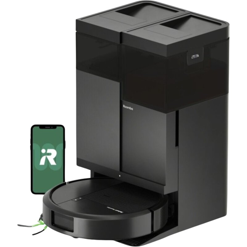 iRobot Roomba 515 Combo Funkcja mopowania Stacja oczyszczająca Tworzenie mapy pomieszczenia 70dB Funkcje AI Czarny