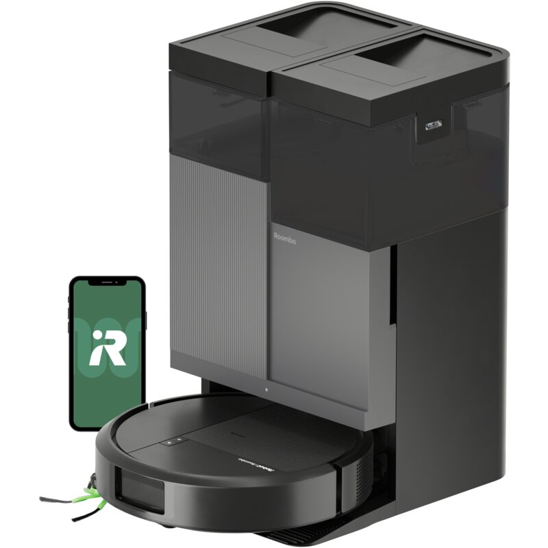 iRobot Roomba 415 Combo Funkcja mopowania Stacja oczyszczająca Tworzenie mapy pomieszczenia 70dB Czarny