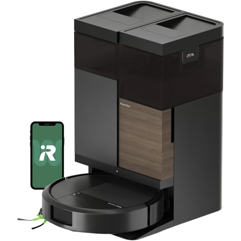 iRobot Roomba 575 Combo Funkcja mopowania Stacja oczyszczająca Tworzenie mapy pomieszczenia Funkcje AI Czarny