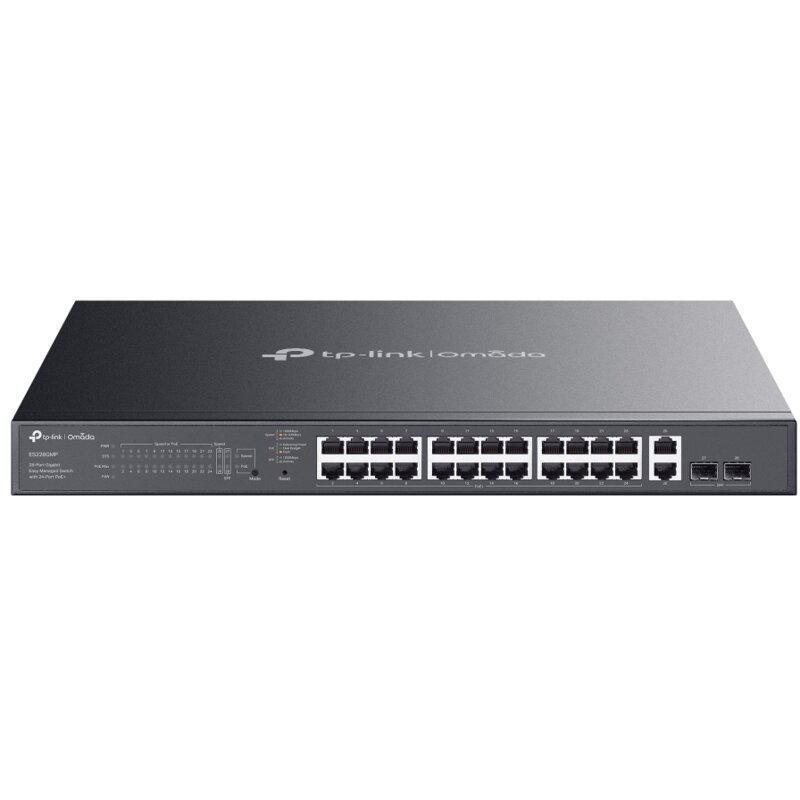 Switch TP-LINK Omada ES228GMP Gigabit Ethernet, 28 portów, Funkcja PoE, Zarządzalny