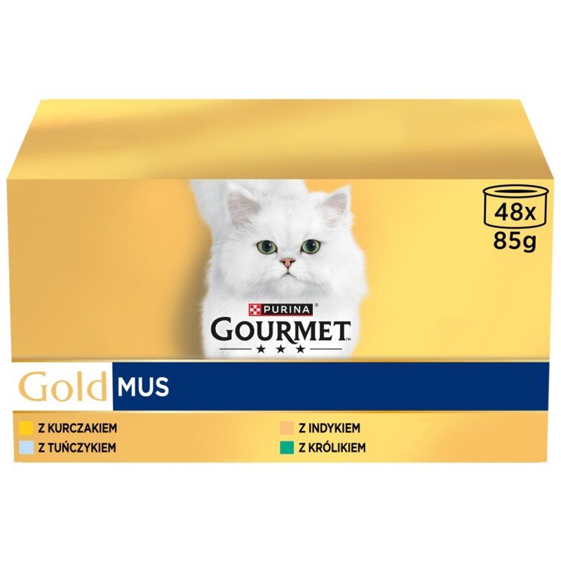 Karma dla kota GOURMET Gold Mus Mix smaków (48 x 85 g)