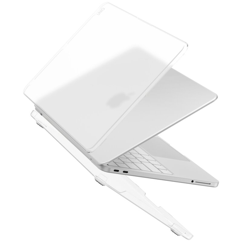 Etui na laptopa UNIQ Claro do MacBook Neo 13 cali Przezroczysty