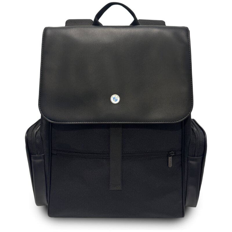Plecak na laptopa BMW Side Pockets Metal Logo 15 cali Czarny
