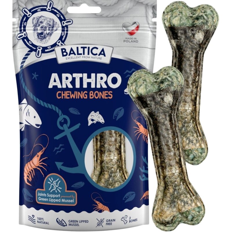 Przysmak dla psa BALTICA Arthro Chewing Kość z łososiem i krylem 140 g