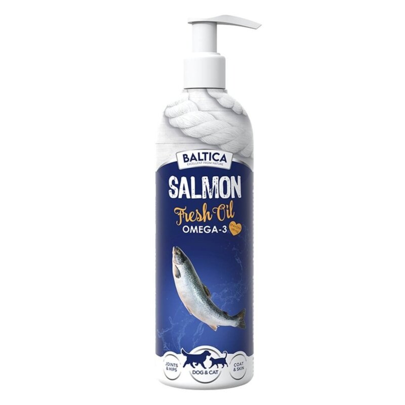 Suplement dla psa i kota BALTICA Salmon Fresh Oil 400 ml