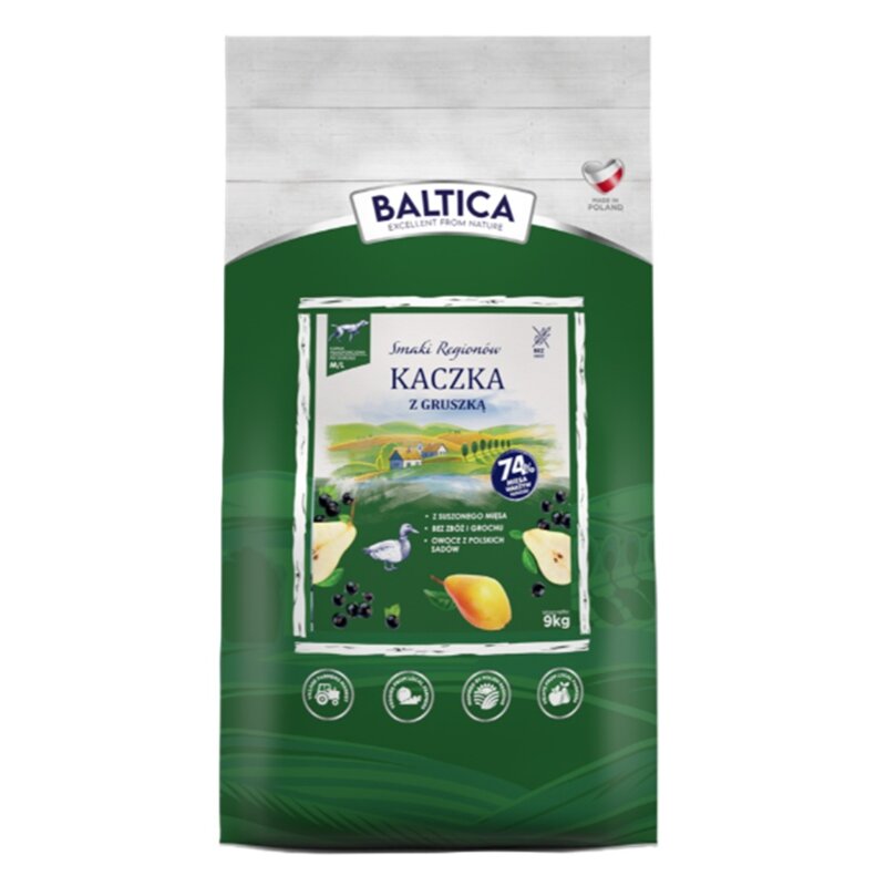 Karma dla psa BALTICA Smaki Regionów Adult Kaczka z gruszką M/L 9 kg