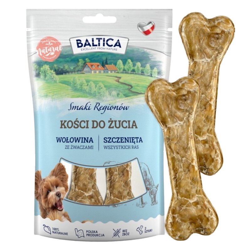 BALTICA Szczenięta Wołowina ze żwaczami - gryzak dla psa - 2szt.