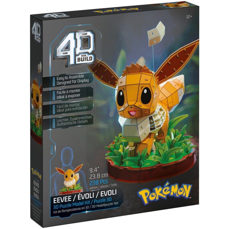 Puzzle 3D SPIN MASTER 4D Build Pokemon Eevee (238 elementów)