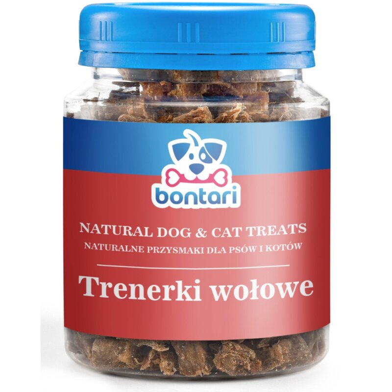 Przysmak dla psa BONTARI Trenerki wołowe 130 g