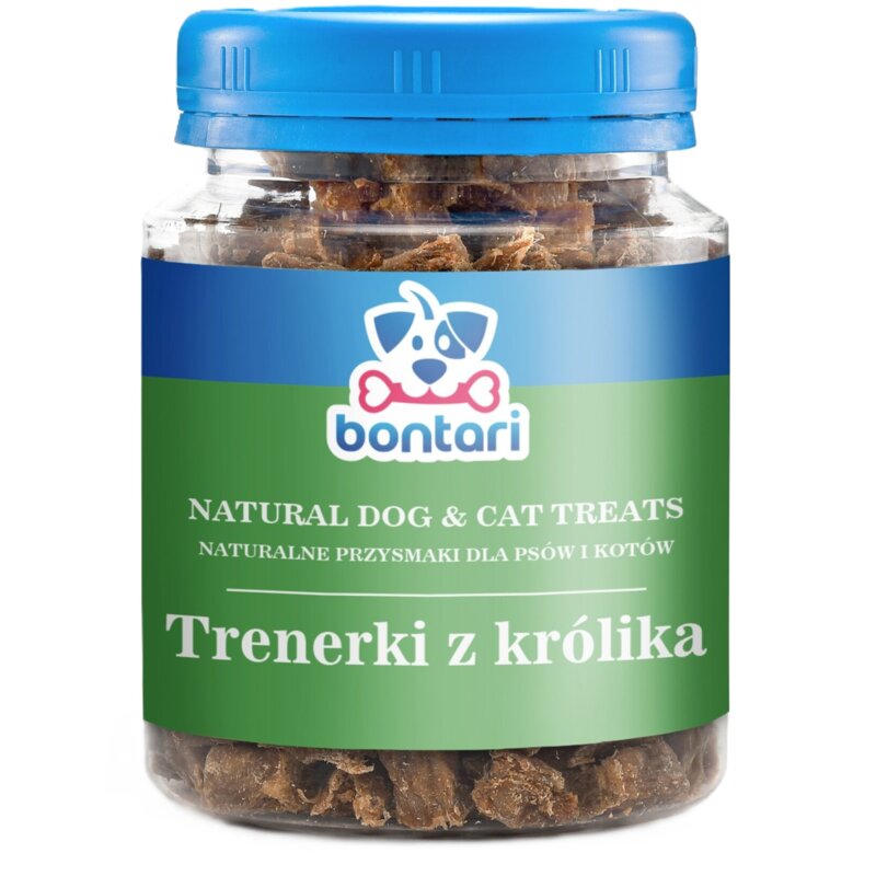 Przysmak dla psa BONTARI Trenerki z królika 130 g