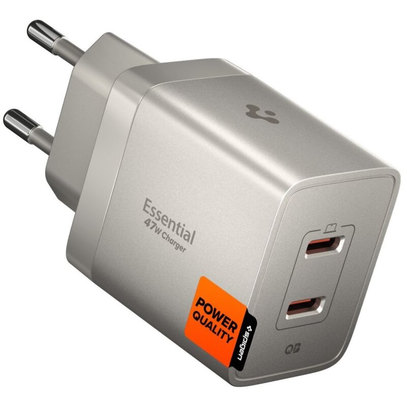 Ładowarka sieciowa SPIGEN Essential EE472EU 47W Tytanowy ładowarka do telefonu USB-C