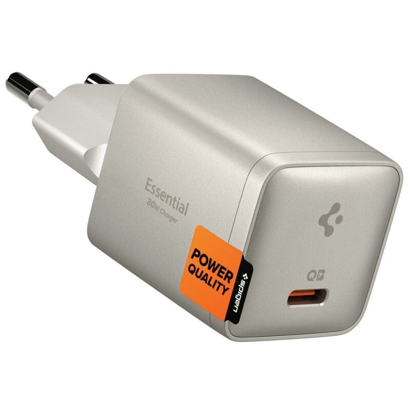 Ładowarka sieciowa SPIGEN Essential EE301EU 30W Tytanowy ładowarka do telefonu USB-C