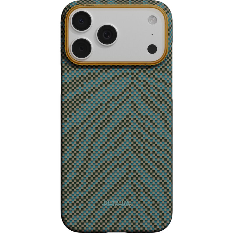 Etui PITAKA Edge Case Breath of Veins MagSafe do Apple iPhone 17 Pro Max Dive Green