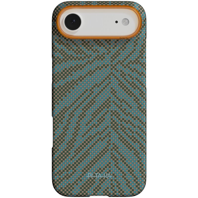 Etui PITAKA Edge Case Breath of Veins MagSafe do Apple iPhone Air Dive Green