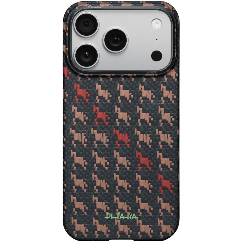 Etui PITAKA Edge Case Happiness Rides In MagSafe do Apple iPhone 17 Pro Ebon Kylin