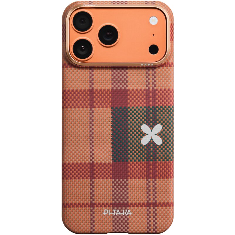 Etui PITAKA Flora in Grid Edge MagSafe do Apple iPhone 17 Pro Max Cloud Dusk