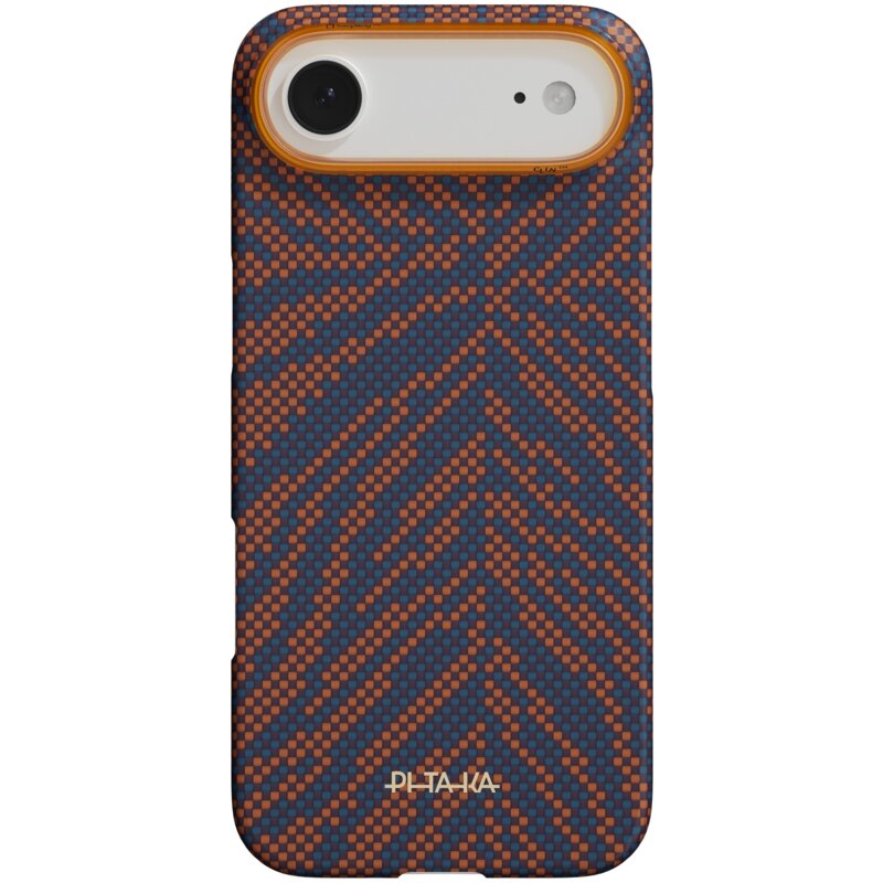 Etui PITAKA Edge Case Breath of Veins MagSafe do Apple iPhone Air Burning Orange