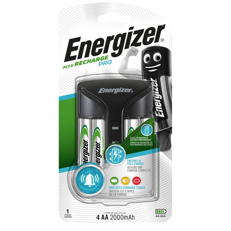 Energizer Accu RECHARGE PRO + 4szt AA 2000 mAh