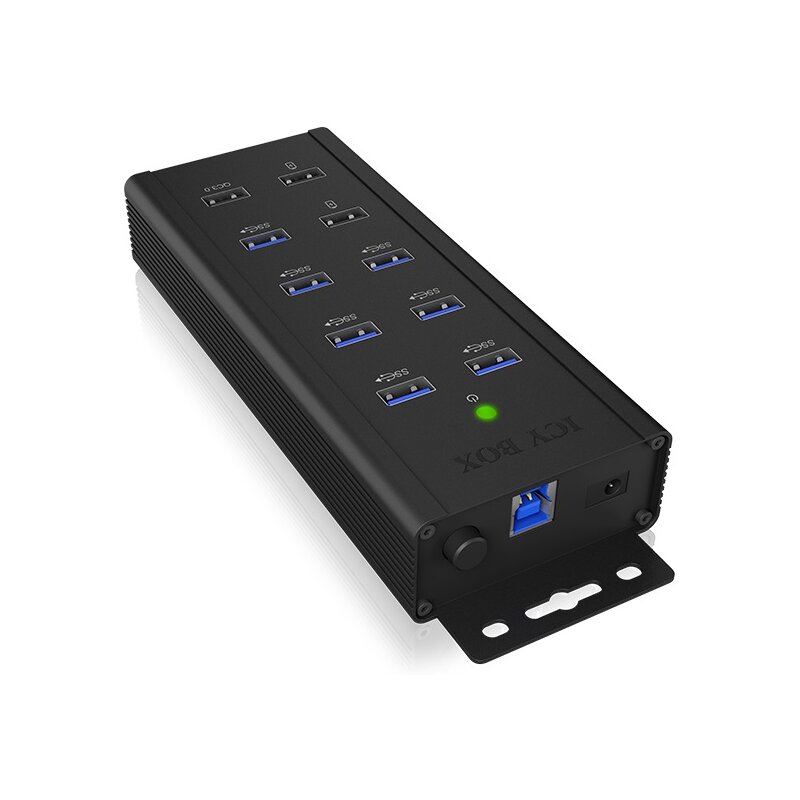 ICY BOX HUB USB-B - 10x USB-A (7x USB 3.2 Gen1)