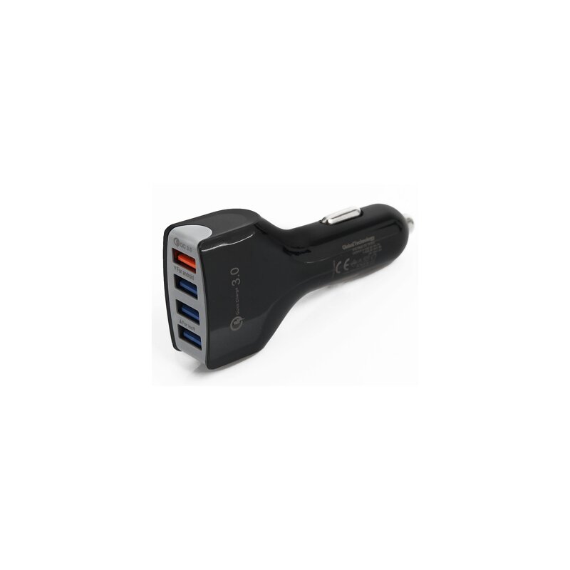 Ładowarka samochodowa KLTRADE 4xUSB 7A QC 3.0 Czarny