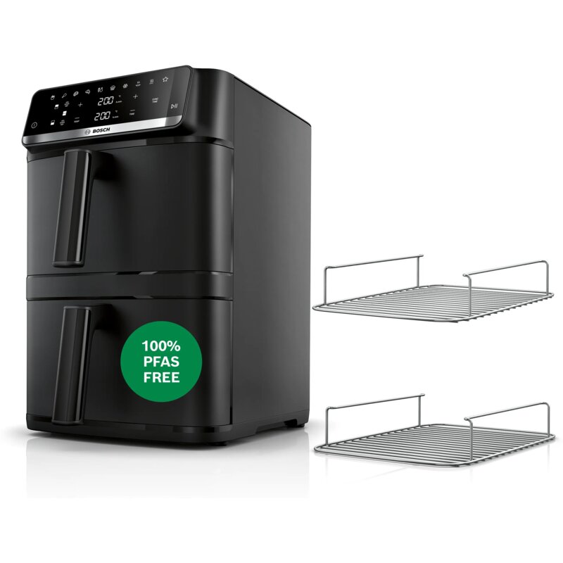 Air Fryer Frytkownica beztłuszczowa BOSCH Serii 6  MAFD661B4 12l z podwójnym koszem