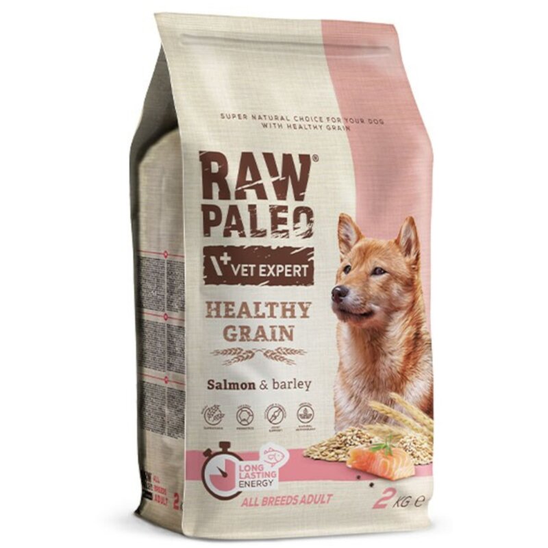 RAW PALEO HEALTHY GRAIN ADULT SALMON - sucha karma z łososiem dla psów dorosłych 2kg